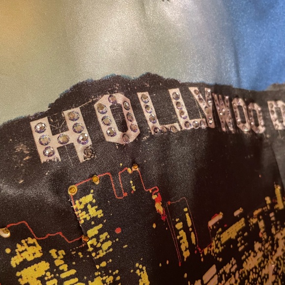 Western Show Shirt with sheer sleeves, Size Small - Picture 3 of 4